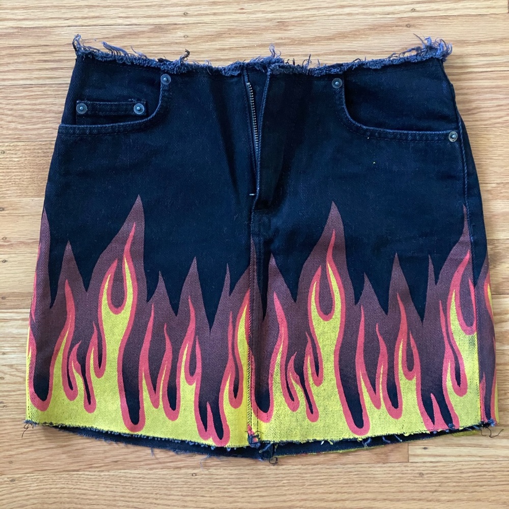 Carmar Denim Flame Skirt
